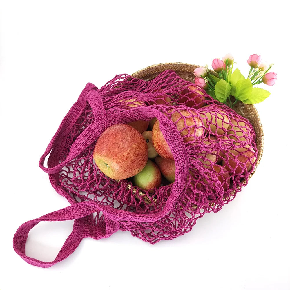Cotton Mesh Shopping Bag Reusable