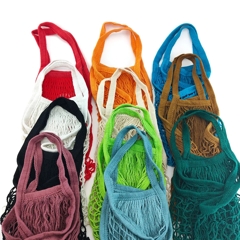 Cotton Mesh Shopping Bag Reusable
