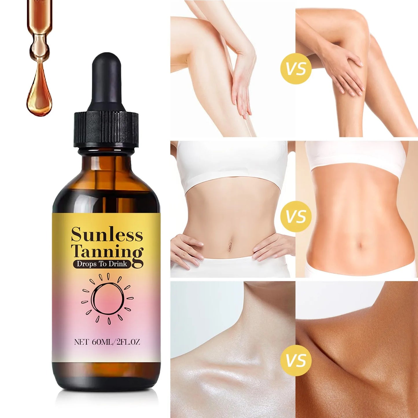 Sunless Tanning Drops – Buildable Natural Glow Without the Sun