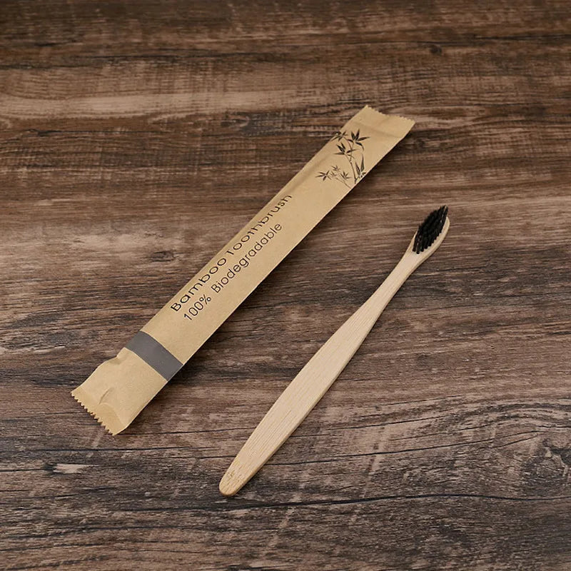 Bamboo Toothbrushes Eco Friendly Reusable