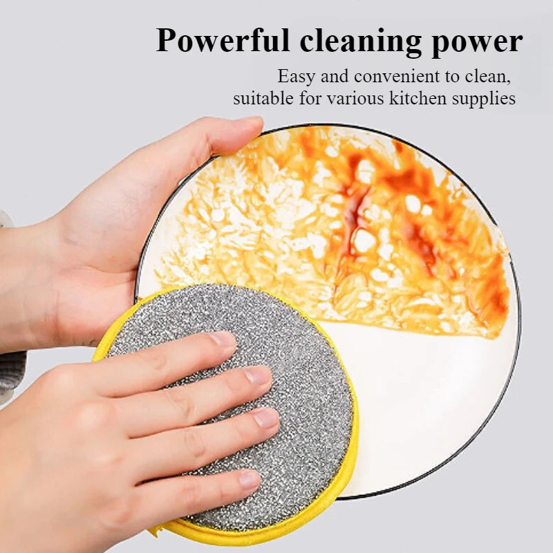 3pcs Double Sided Dish Sponge Reusable