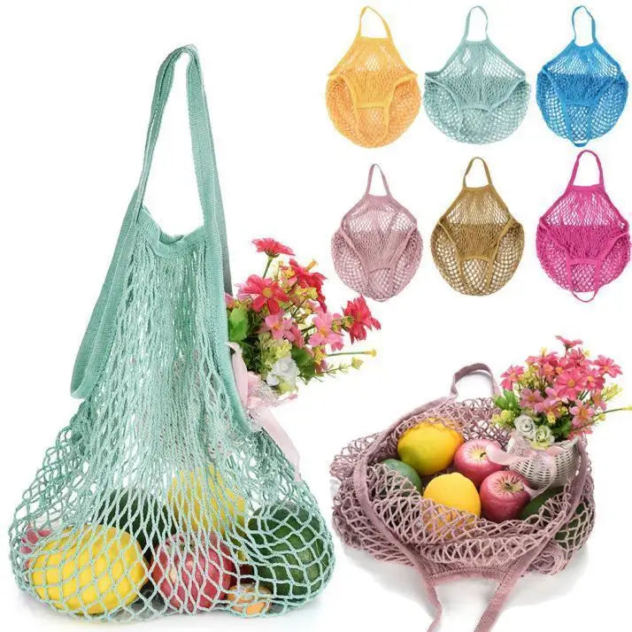 Cotton Mesh Shopping Bag Reusable
