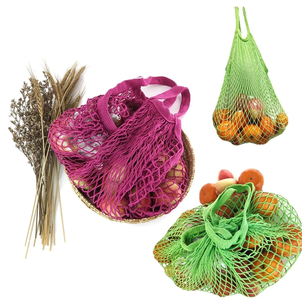 Cotton Mesh Shopping Bag Reusable