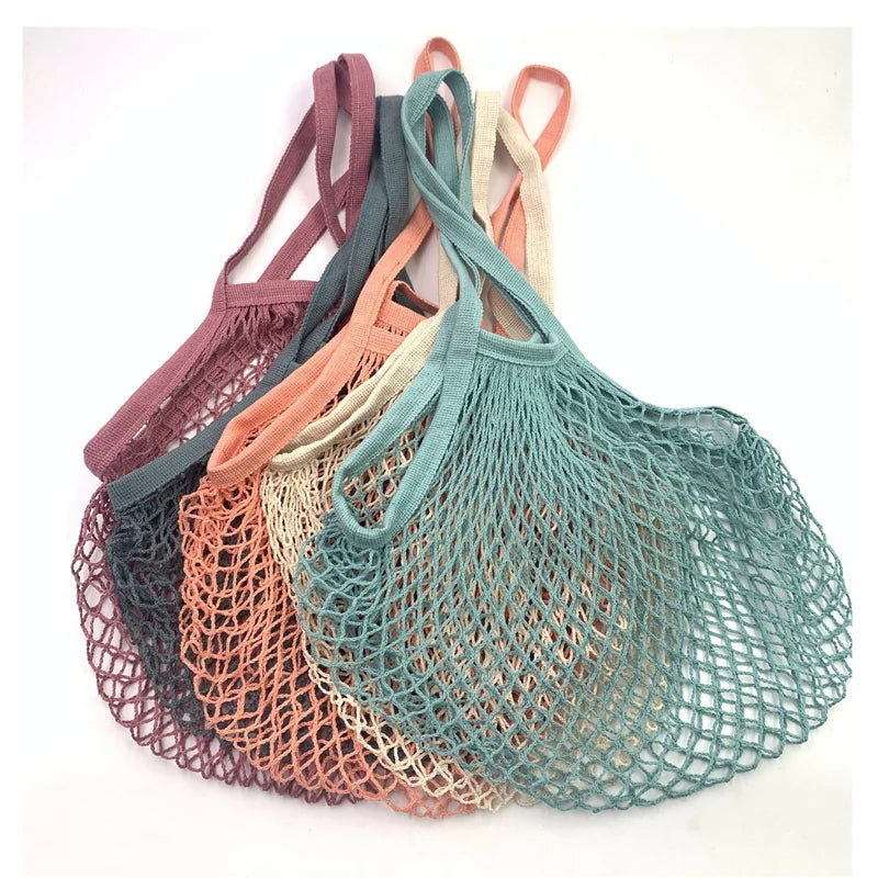 Cotton Mesh Shopping Bag Reusable