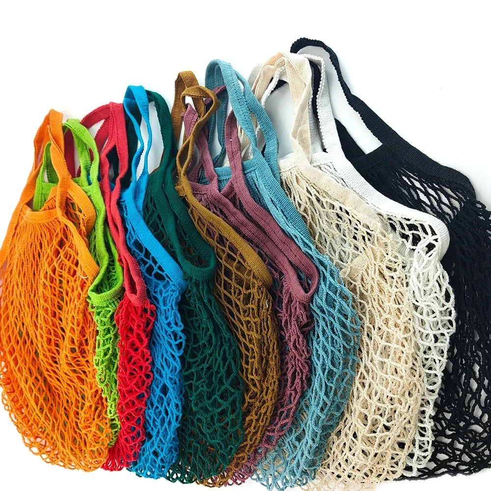 Cotton Mesh Shopping Bag Reusable