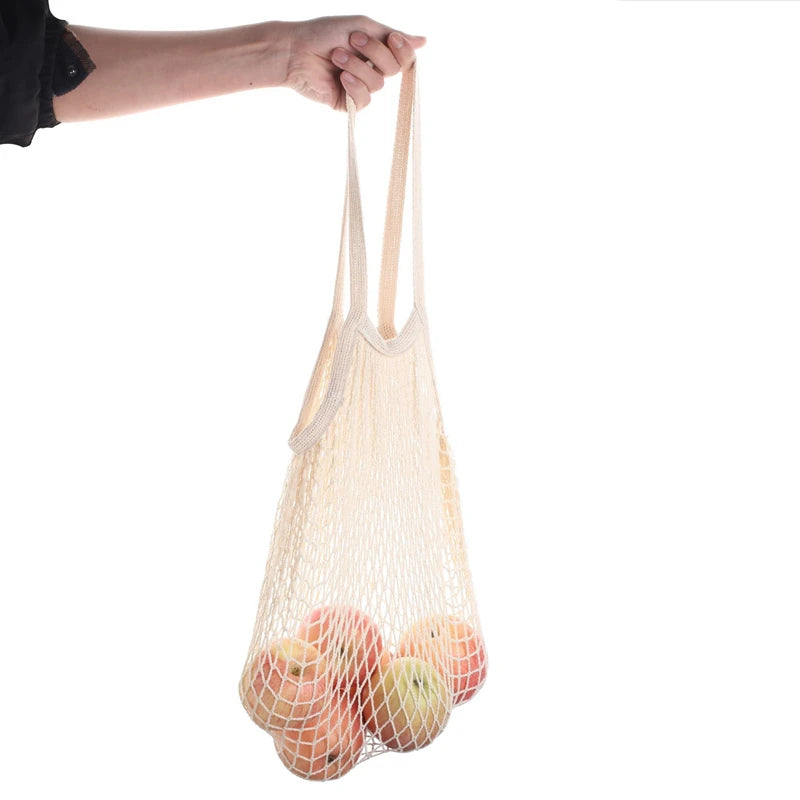 Cotton Mesh Shopping Bag Reusable