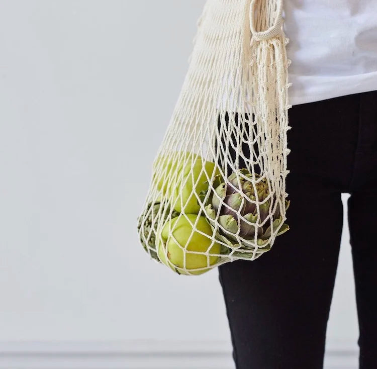 Cotton Mesh Shopping Bag Reusable