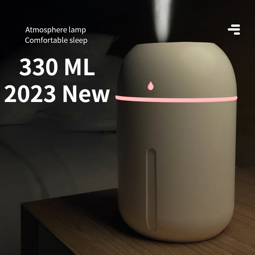 USB Aroma Diffuser – Ultrasonic Humidifier for Home, Office & Travel