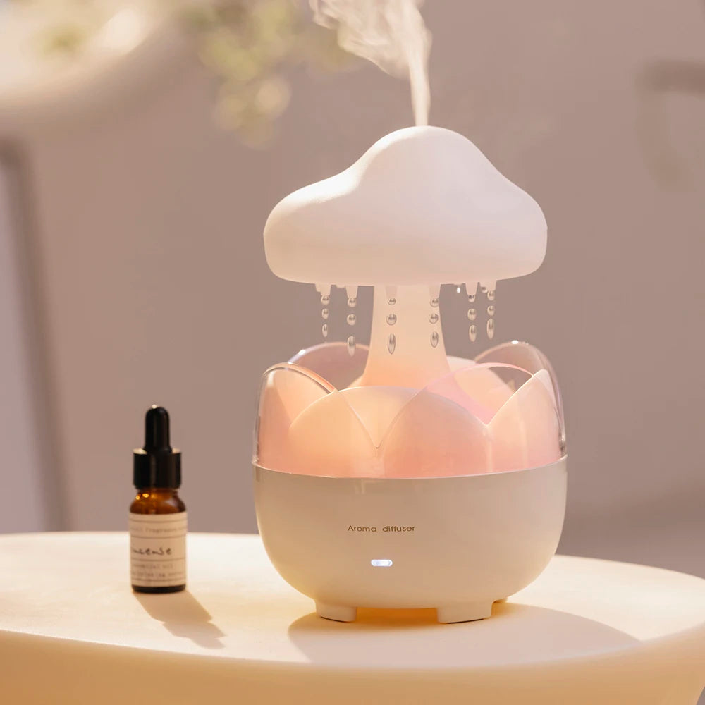 Aroma Diffuser – Ultrasonic Humidifier with Soft Light & Water Drop Sounds
