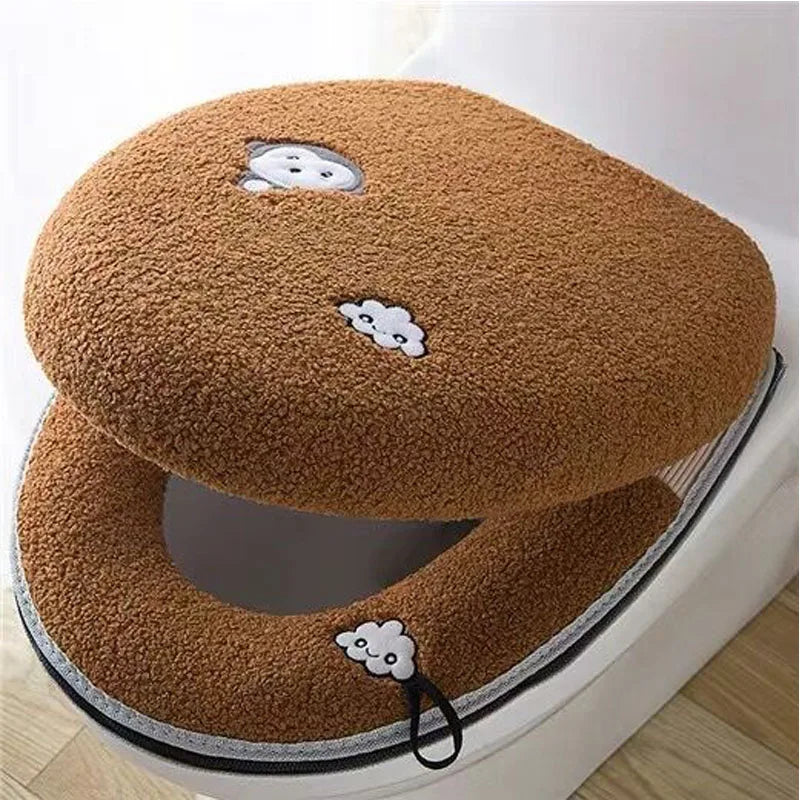Washable Toilet Seat Cover with Lid